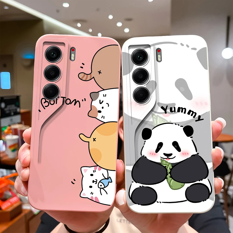 Para Tecno Camon 40 Pro Funda de teléfono animales lindos cubierta trasera suave carcasa de teléfono de silicona líquida para Camon40 Pro 4G 5G Funda anticaída - imagen 3