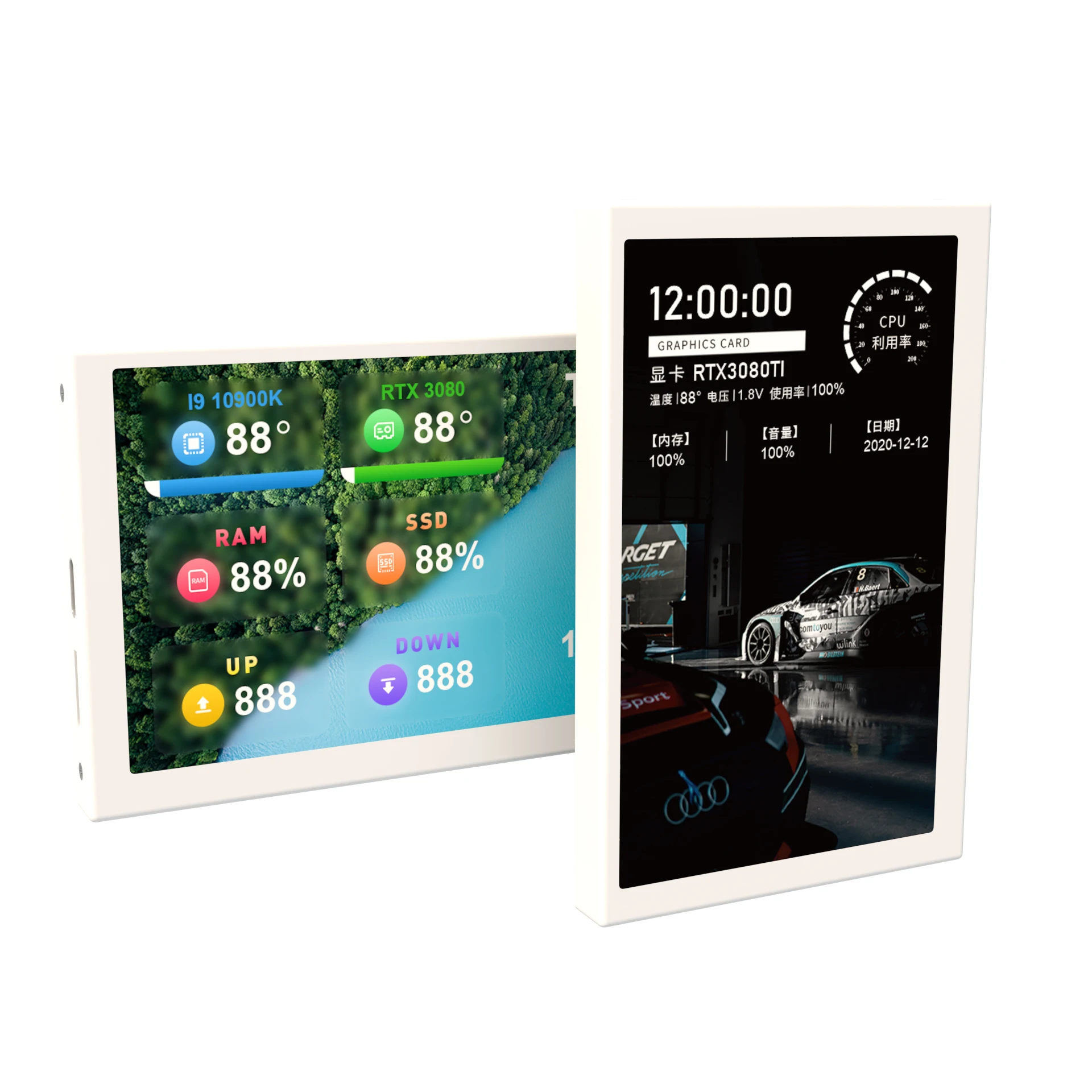 Pantalla IPS de 5,0 pulgadas para ordenador, Monitor de HDD, GPU RAM, 800x480, para AIDA64 - imagen 4