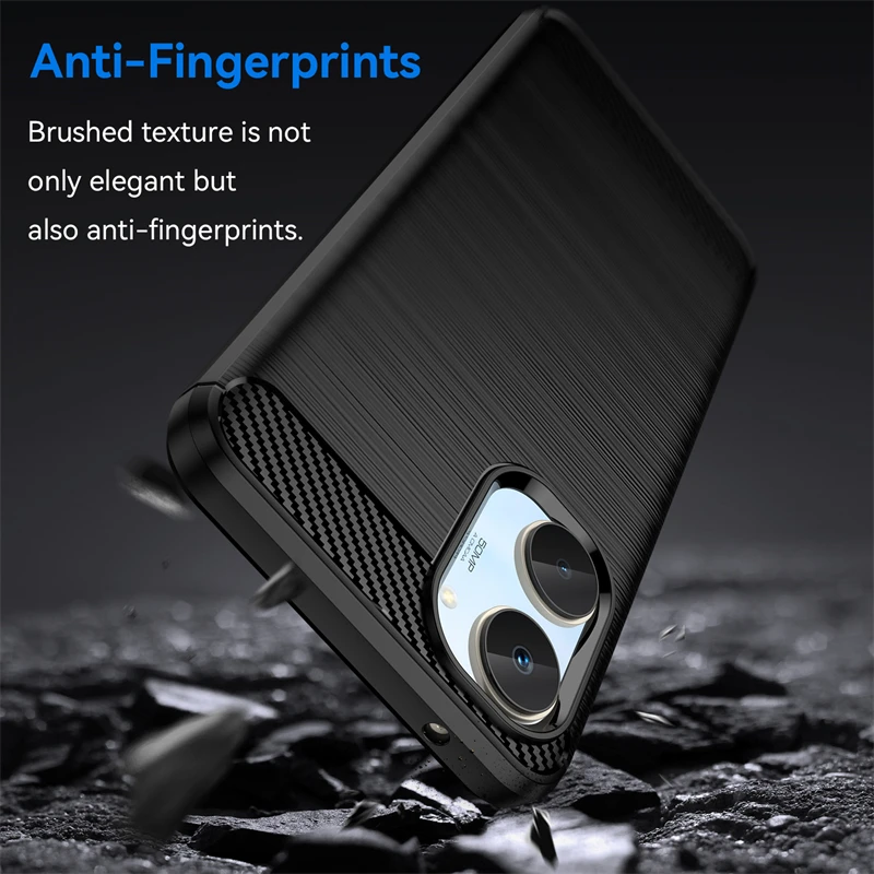 Para Realme 10 funda para Realme 9 Pro Plus 9i 8 Pro 7 6 10 Pro Plus funda protectora armadura TPU fibra de silicona capa de goma - imagen 3