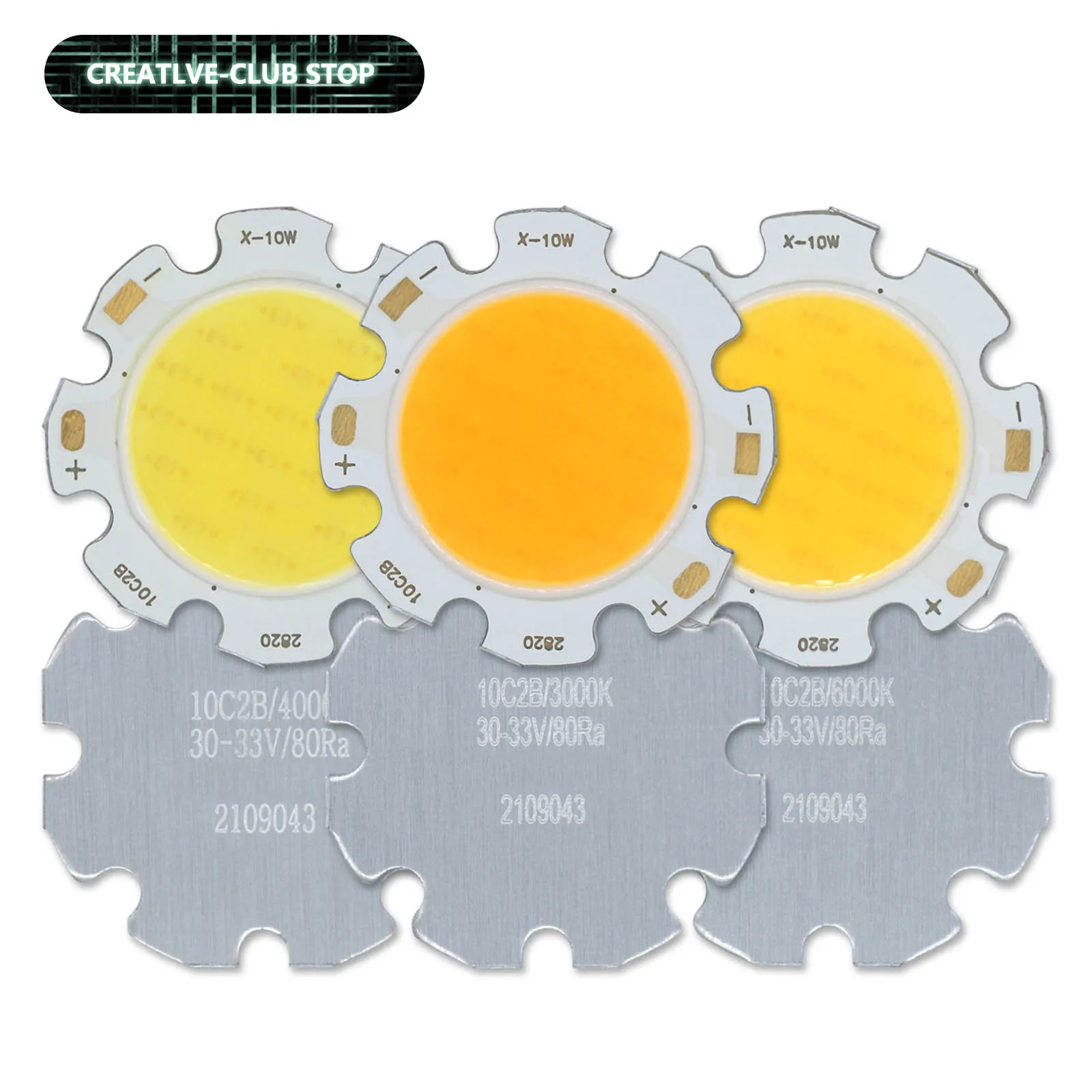 10 unids/lote 2820 cuentas de lámpara COB de alta potencia 3W 5W 7W 10W Bridgelux LED Chip Ra80 diodo emisor de luz DIY para foco de luz descendente