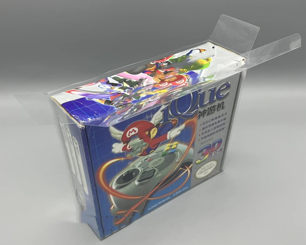 Protector de caja transparente para Nintendo/IQUE, estuche de exhibición transparente, estuche de juego de almacenamiento TEP