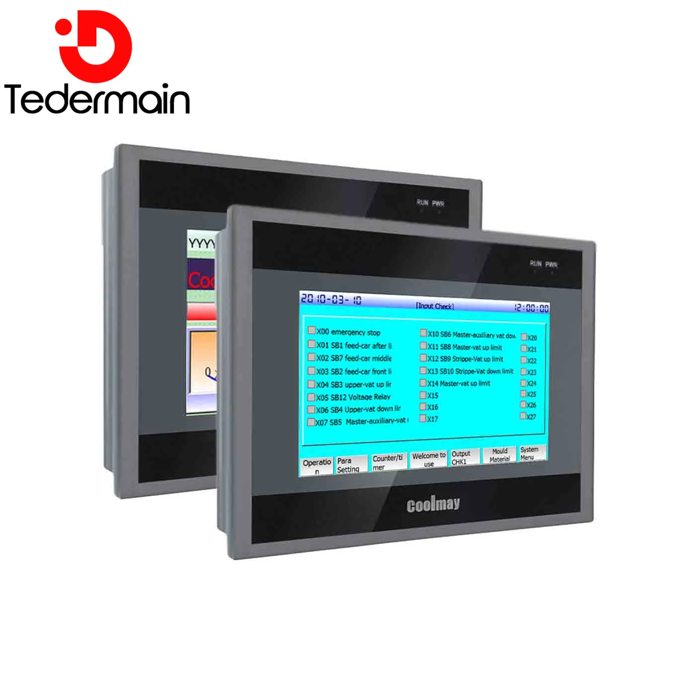 Coolmay-controlador lógico programable HMI PLC de 5 pulgadas, con Panel táctil, Monitor Industrial QM3G-50FH-24MT/R, analógico opcional - imagen 4