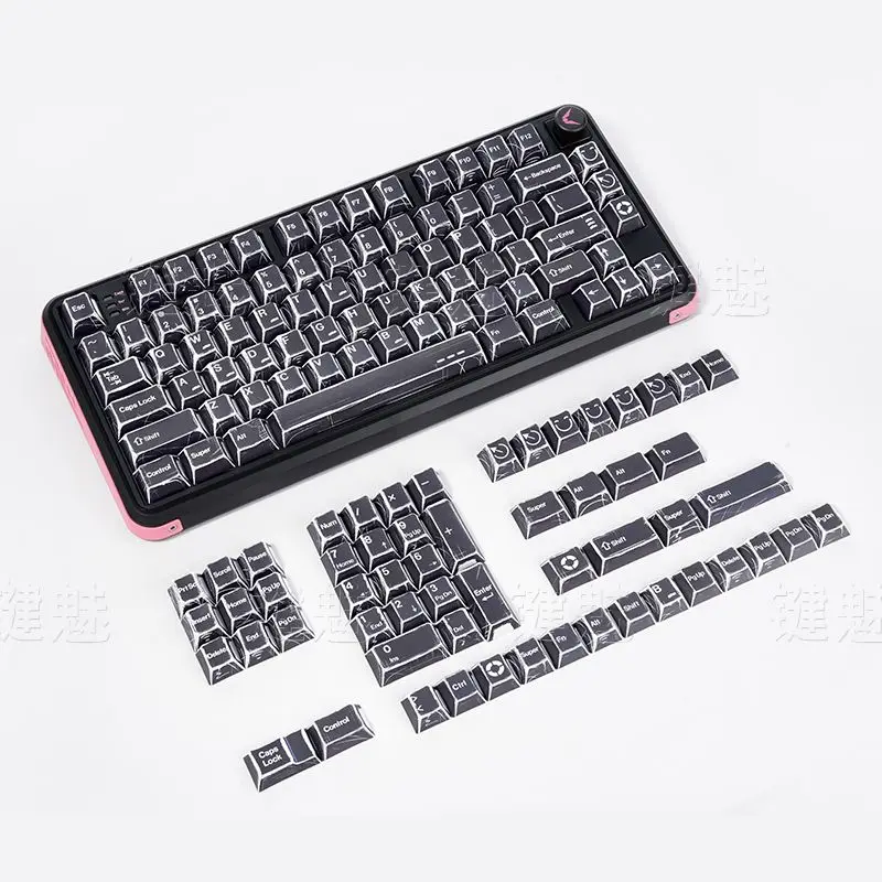 Juego de teclas con tema cómico de 136 teclas, tapa de teclado estilo Manga PBT, perfil de cereza, teclas para juegos, Teclado mecánico para juegos - imagen 4