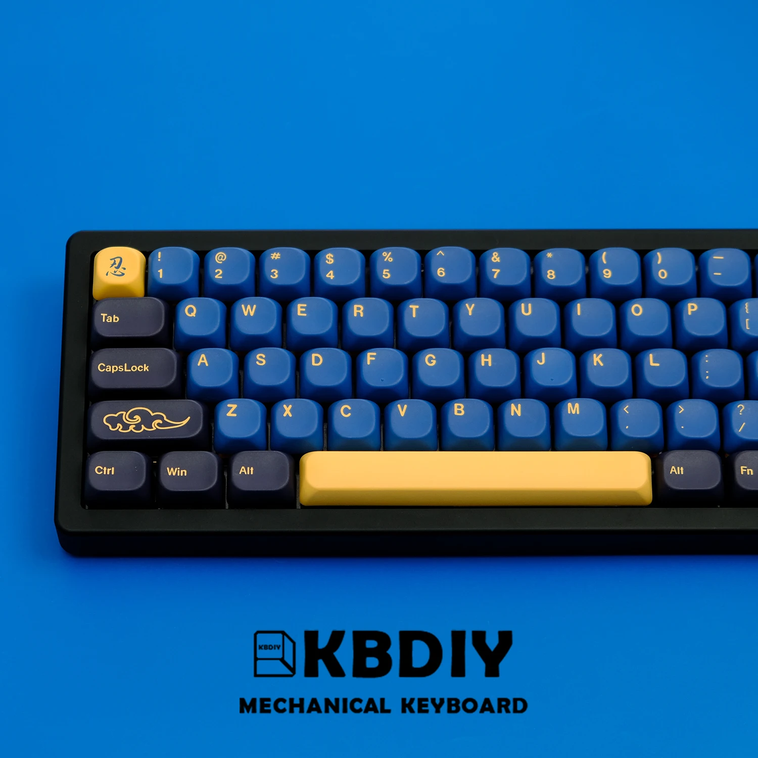 KBDiy KOA Keycaps para teclado mecánico Gaming GMK Blue Samurai Keycap Set PBT personalizado 130 teclas para interruptores MX de cinco lados - imagen 2