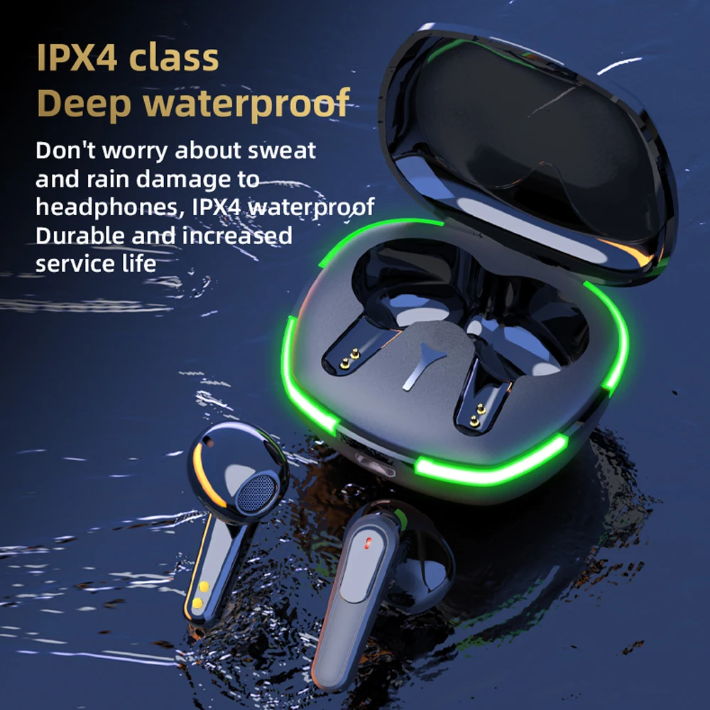 Auriculares inalámbricos con Bluetooth, cascos TWS con micrófono estéreo deportivos, intrauditivos con Control táctil, Larga modo de reposo, llamadas HD, juego - imagen 4