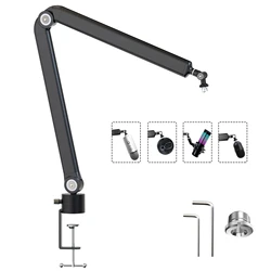 Soporte de micrófono brazo de tijera HyperX QuadCast con suspensión