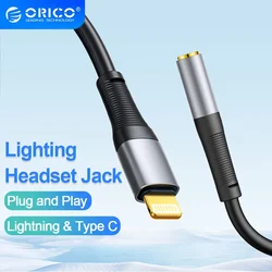Orico Adaptador USB-C a 3.5mm para Huawei Xiaomi iPad Pro