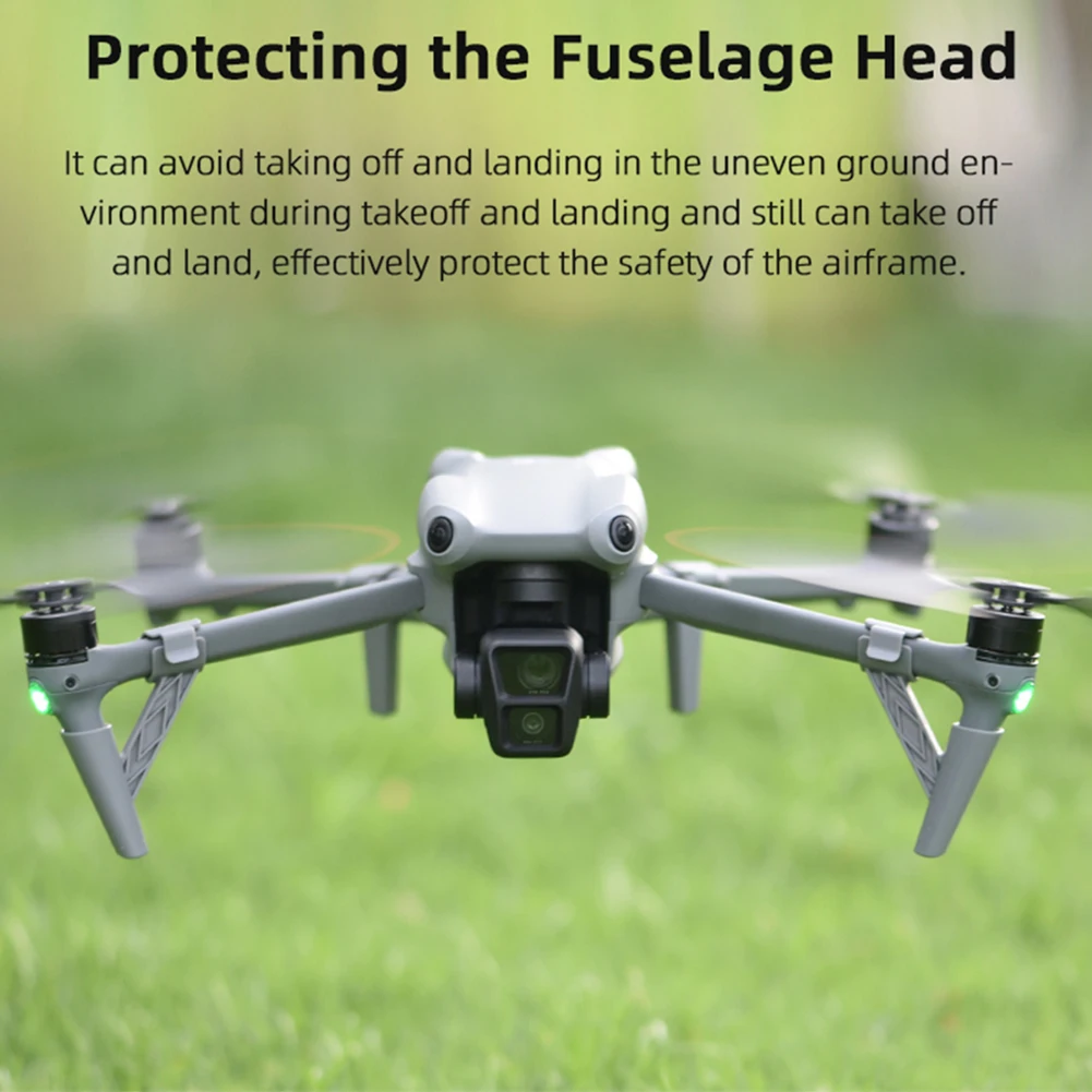 Estera de tren de aterrizaje para Dron DJI Air 3 Air 3S, soporte para el cuerpo, pierna, cubierta protectora antidesgaste para pie, soporte protector, accesorios para Dron - imagen 3