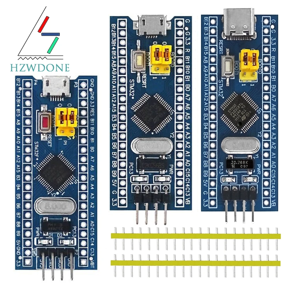 HZWDONE STM32F103C6T6 STM32F103C8T6 ARM STM32 Módulo de placa de desarrollo de sistema mínimo para Arduino