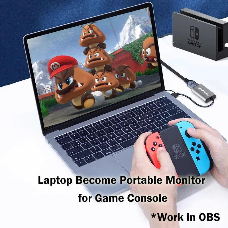 Tarjeta de captura de vídeo USB 3,0 tipo C tipo A FHD1080P @ 60Hz UVC teléfono Win Mac OS para interruptor compatible con HDMI Xbox PS5/4 cámara NUC NAS - imagen 4