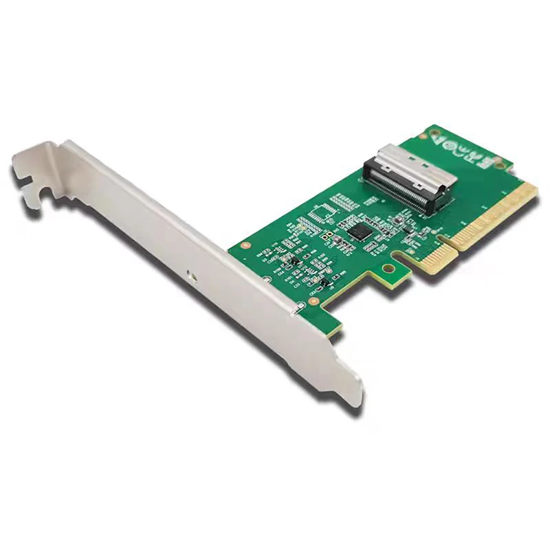 XT-XINTE PCIe5.0 x8 a MCIO 8i para NVMe + PCIe4.0 SlimSAS SFF8654 Tarjeta adaptadora Tarjeta protectora - imagen 2