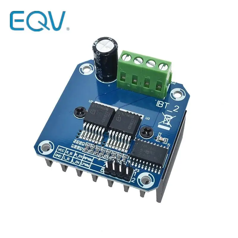Módulo de controlador de Motor de alta potencia, puente H doble BTS7960 43A, diagnóstico de corriente de coche inteligente diy