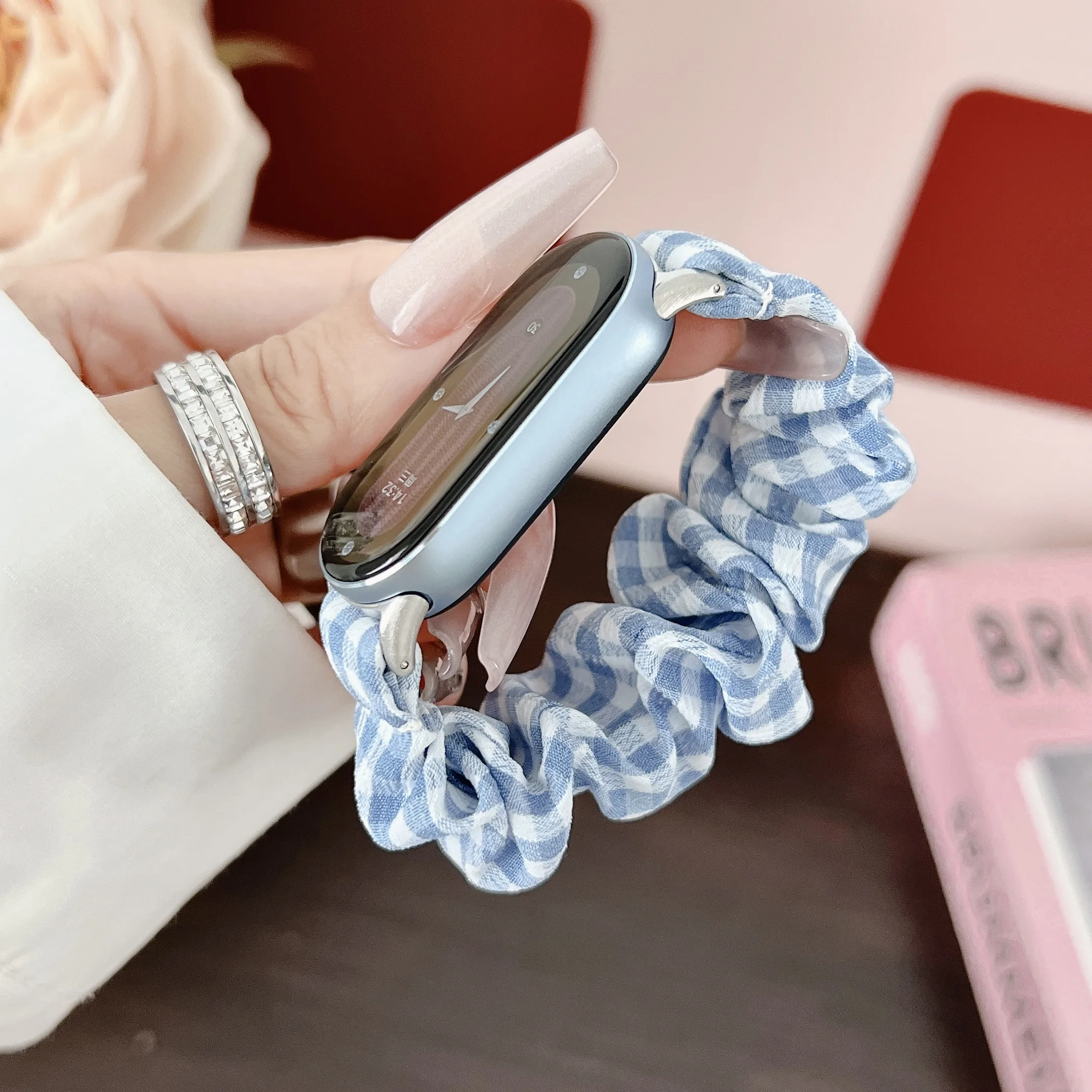 Correa de reloj para Xiaomi 8/9, tela elástica, correa transpirable de moda, accesorios para reloj inteligente - imagen 2