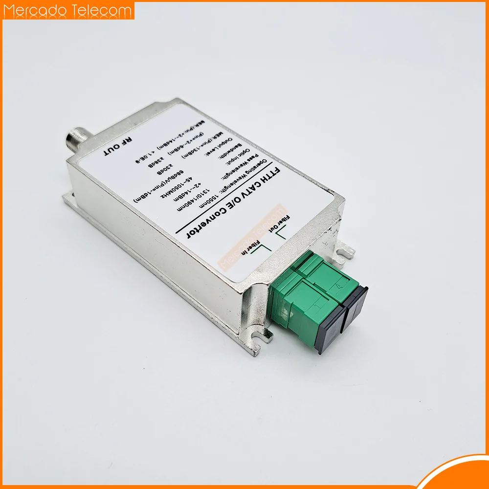 CATV Mini receptor FTTH fibra óptica WDM Node RF convertidor Triplexer mínimo interior AGC 1310nm/1490nm/1550nm sin alimentación - imagen 3