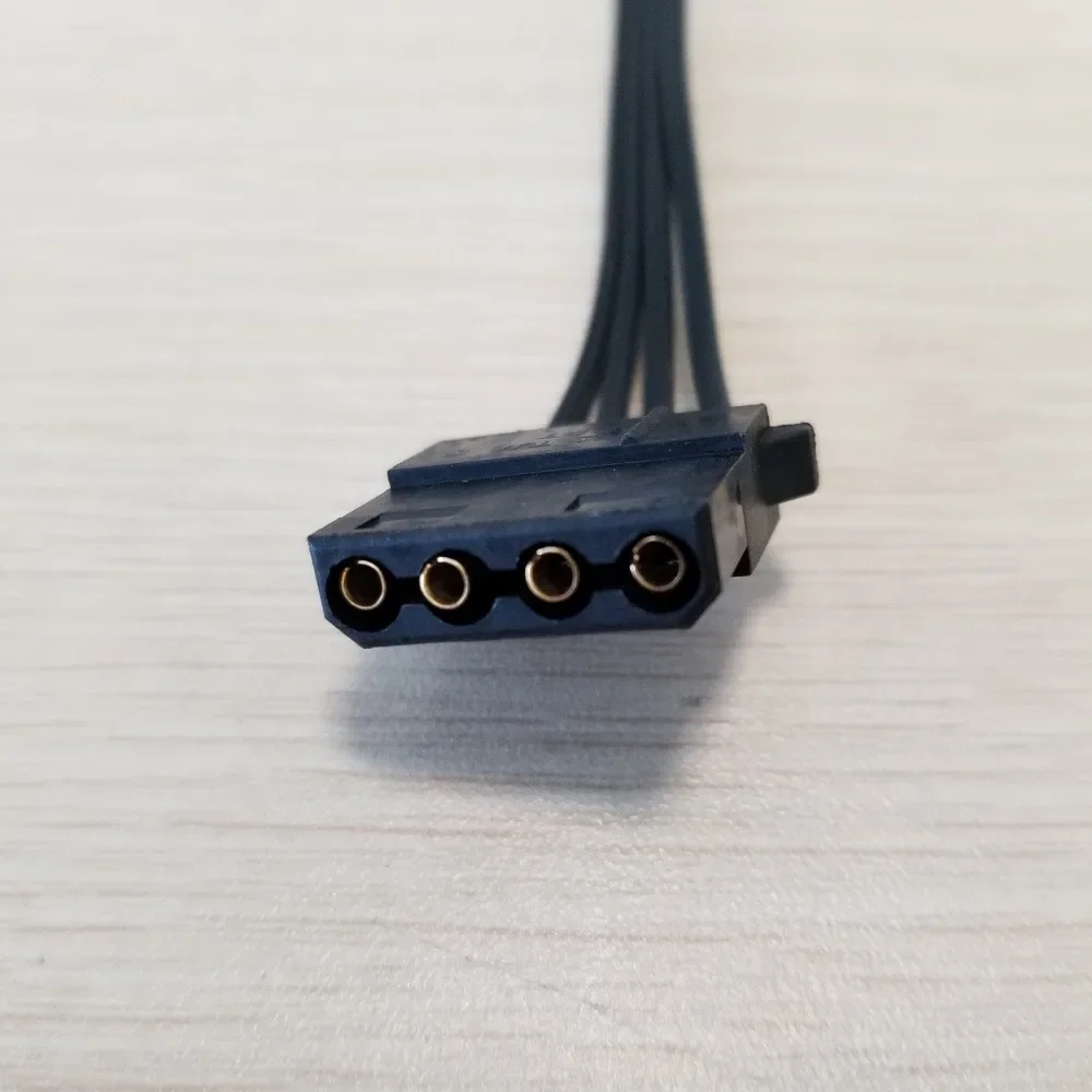 Adaptador de corriente para coche, Cable convertidor de 3 puertos Y 4 pines IDE Molex de 1 a 2 Y, divisor hembra de 18awg, 60cm - imagen 3