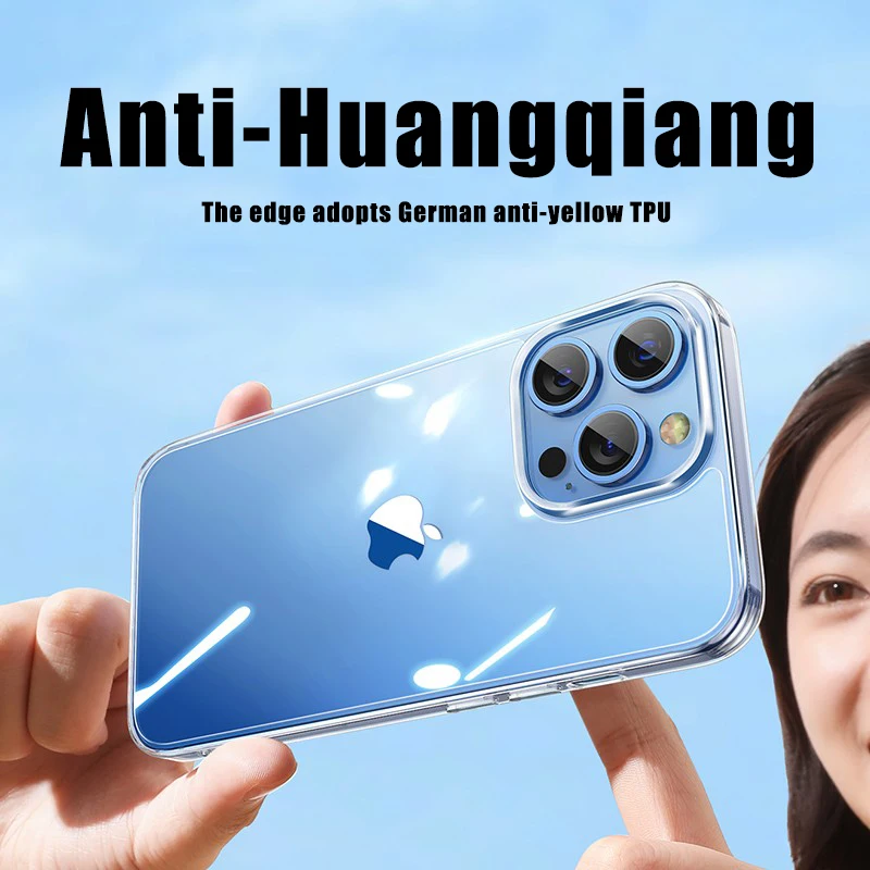 Funda de teléfono transparente a la moda para iPhone 14 Pro Max, fundas de silicona TPU suave para iPhone 14 Pro Max 14 Plus, funda trasera transparente - imagen 3
