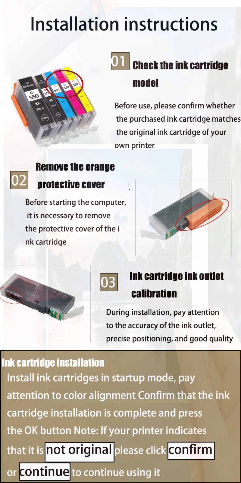 PGI-550XL CLI-551XL cartucho de tinta Compatible PGI-550 para PIXMA iP7250 iX6850 MX725 MX925 MG6350 MG7150 iP8750 MG7550 MG6450 - imagen 4