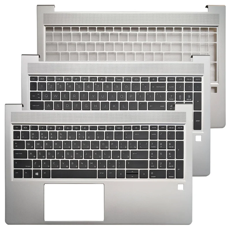 Nuevo para HP ProBook 450 G10 portátil español/latino/EE. UU./REINO UNIDO/ruso/alemán Italia teclado cubierta superior con reposamanos