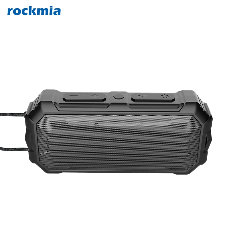 Rockmia EBS-306 Altavoces de graves portátiles de 10 W - Sonido estéreo inalámbrico Bluetooth con mango de tela Tiempo de reproducción prolongado impermeable al aire libre - imagen 3