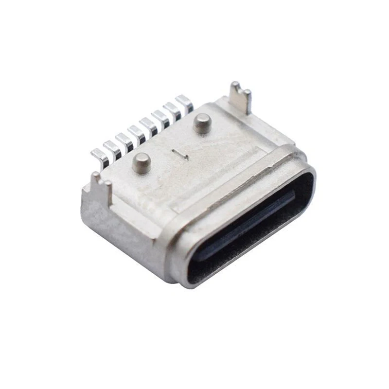 Conector USB de carga rápida, 10 piezas tipo c, 8 pines, conector horizontal de dos pines, columna de posicionamiento, IP67 - imagen 2