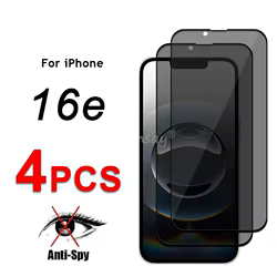 Vidrio Templado Privacidad iPhone 16e y 16 Pro Max – Cristal Antiespía