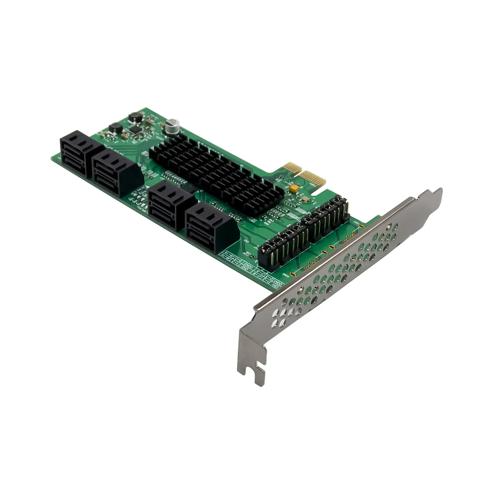 Tarjeta de expansión SATA 3 PCI Express de 8 puertos, controlador PCI-E SATA, adaptador PCIE 1X a SATA3.0 de 6 Gb, tarjetas adicionales, chip Marvell 9215 - imagen 2