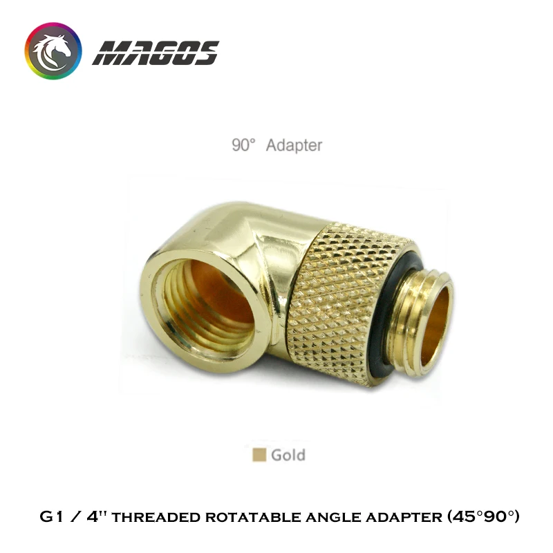Adaptador Giratorio 90° G1/4" Neumático – Giro 360° - imagen 4