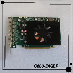 Para computadora Matrox C680-E4GBF Soporte de gráficos independientes Gráficos multipantalla F7472-00 REV.A