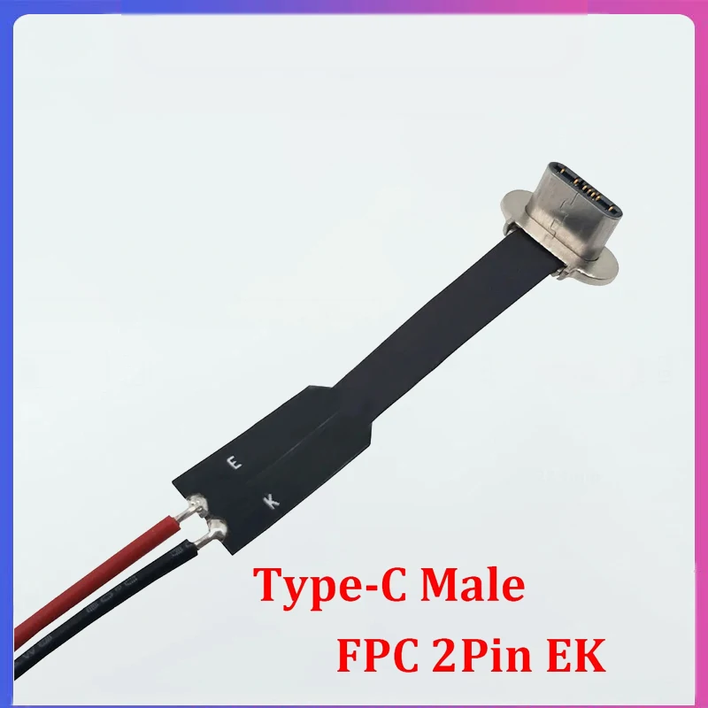 Cltgxdd Tipo-C 2Pin Drahtlose Lade FPC EK Schweißen Draht Flach Kabel Mроnlich Kabel Lade Adaptador Draht Verlängerungwia Telefon - imagen 3