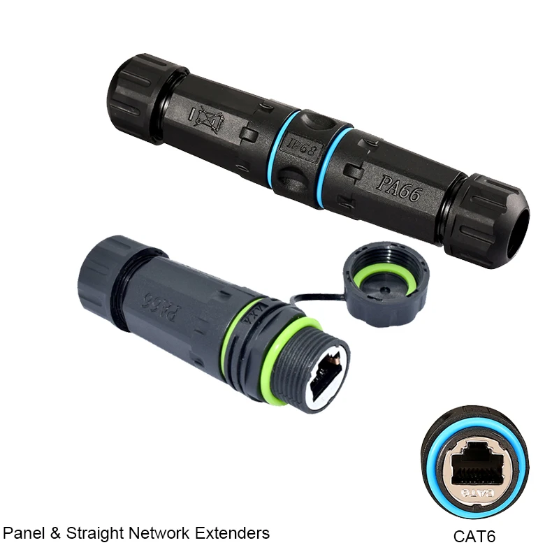 YXY-conector rj45 de aleación de Zinc, Cable de red de alta velocidad, extensores de Ethernet, Panel M20, IP68, CAT6, 2023