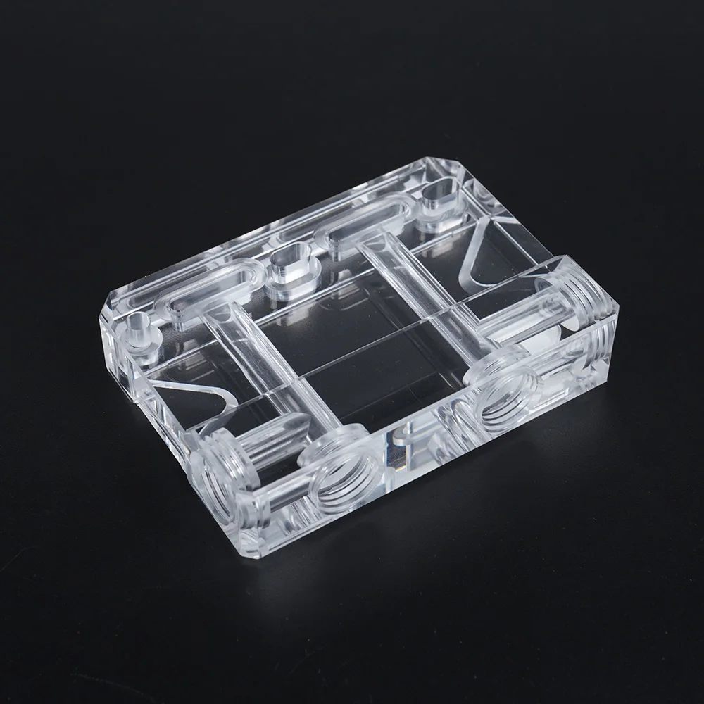 Alphacool GPU bloc d'eau utilisation Refit Terminal en forme de L, Module acrylique, abaisse la hauteur du refroidisseur VGA, G1/4" - imagen 3