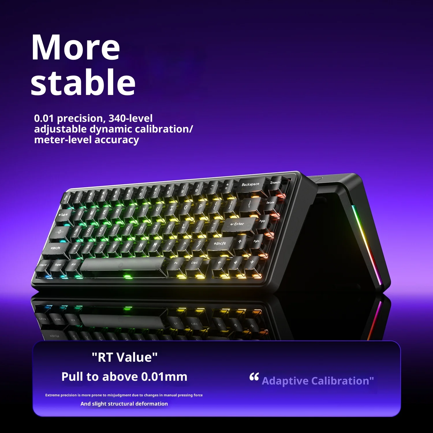 AULA King68 teclado mecánico para juegos por cable interruptor Inductor RT0.01MM 8KHz tasa de retorno 0,125 ms retardo Hotswap FPS teclado para jugadores - imagen 5