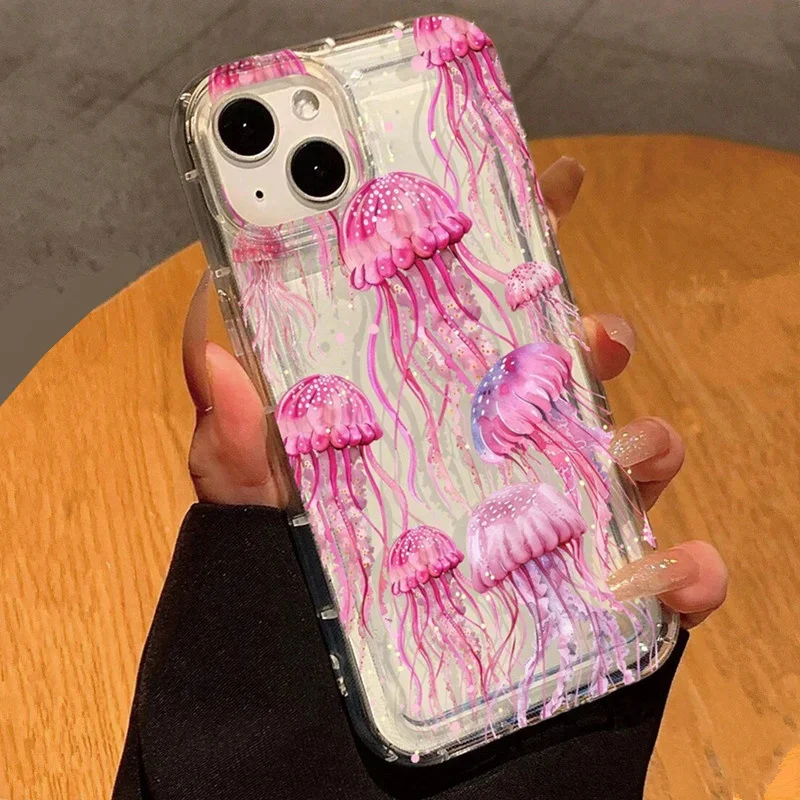Funda de teléfono de silicona suave transparente con estampado de tortuga y concha de océano para Xiaomi 13 12 11 Lite 5G 14 13T 12T Pro Poco X6 F5 X3 Pro - imagen 4