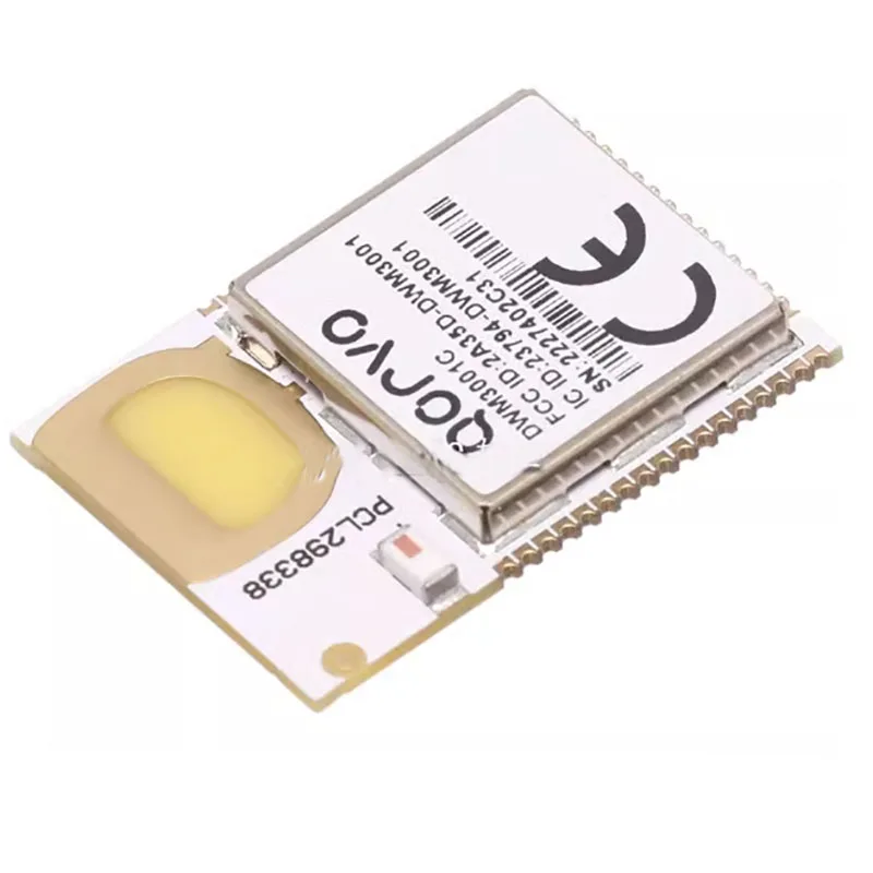 Nuevo módulo UWB de banda ultraancha integrado Qorvo Original 6,5 y 8,0 GHz DWM3001C con Sensor de movimiento nRF52833 BLE SoC 6,8 Mbps plano