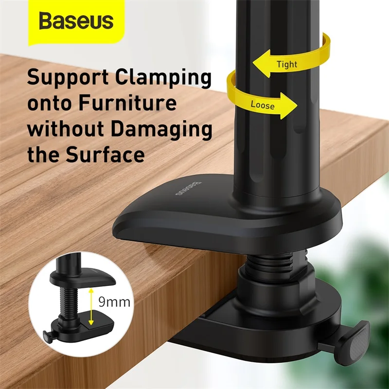 Baseus Soporte Móvil Flexible 360° – Brazo Articulado para Escritorio - imagen 4