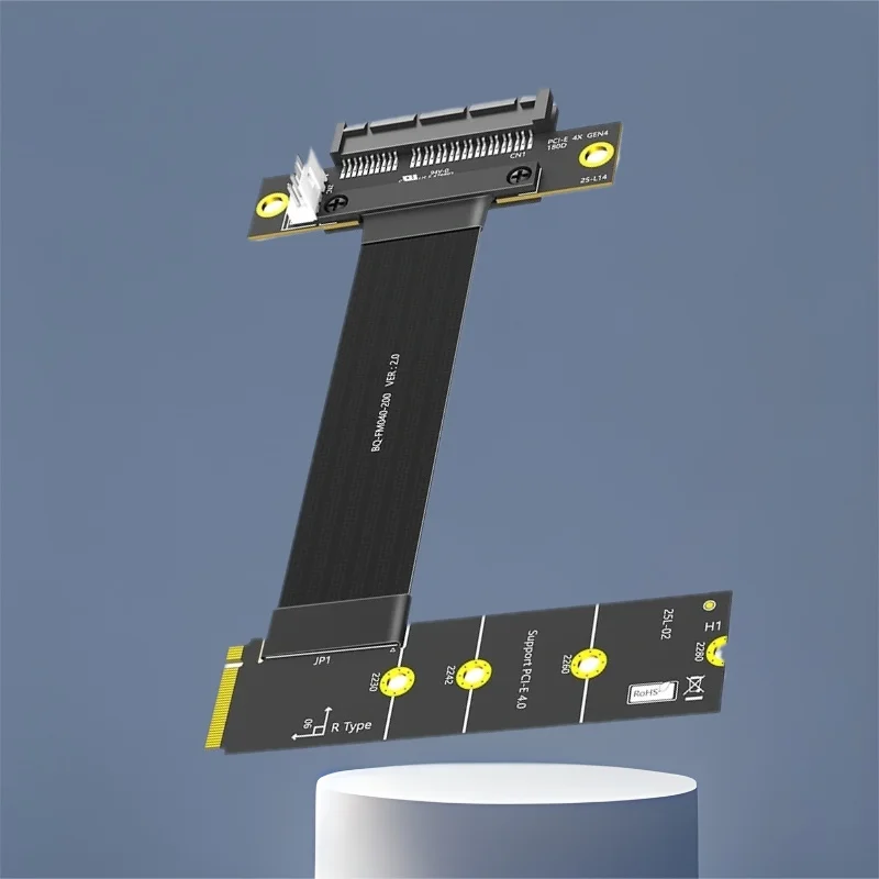 Cable elevador M.2 NVME a PCI Express X4 4,0, Cable de extensión PCIE X4 a X4, adaptador de ranura NVME M Key a PCIE para ordenador portátil de escritorio, 20cm