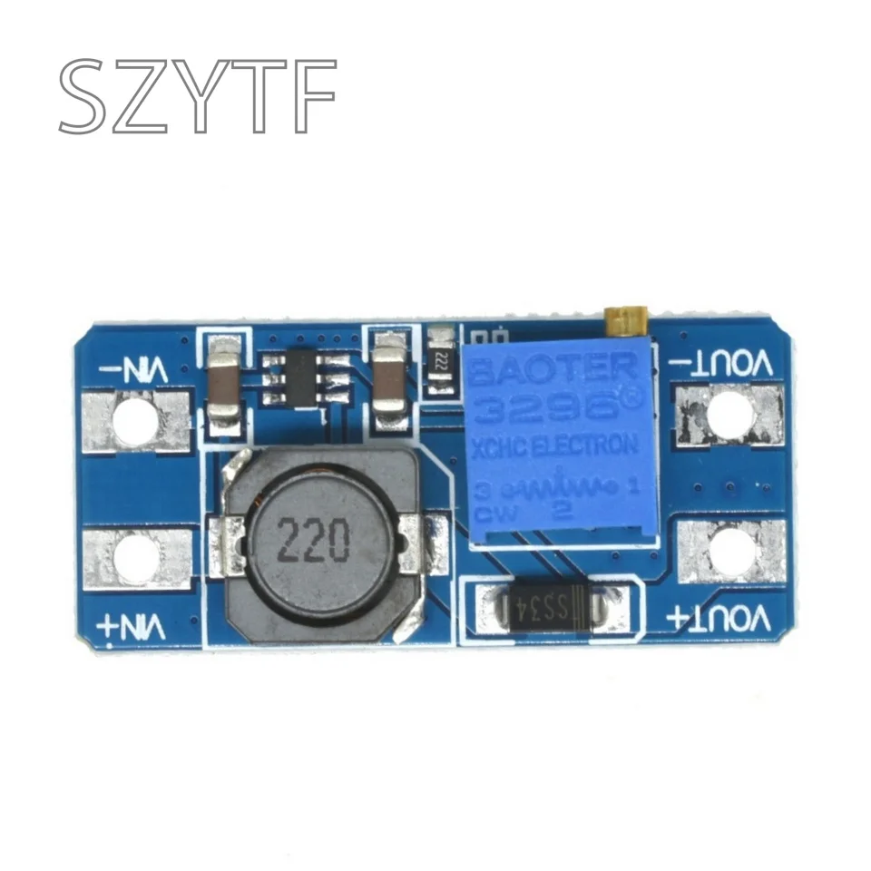 10 unidades MT3608 DC-DC TYPE-C Micro ajustable Módulo de refuerzo 2A DC DC módulo convertidor de potencia 2V-24V a 5V 9V 12V 28V - imagen 4
