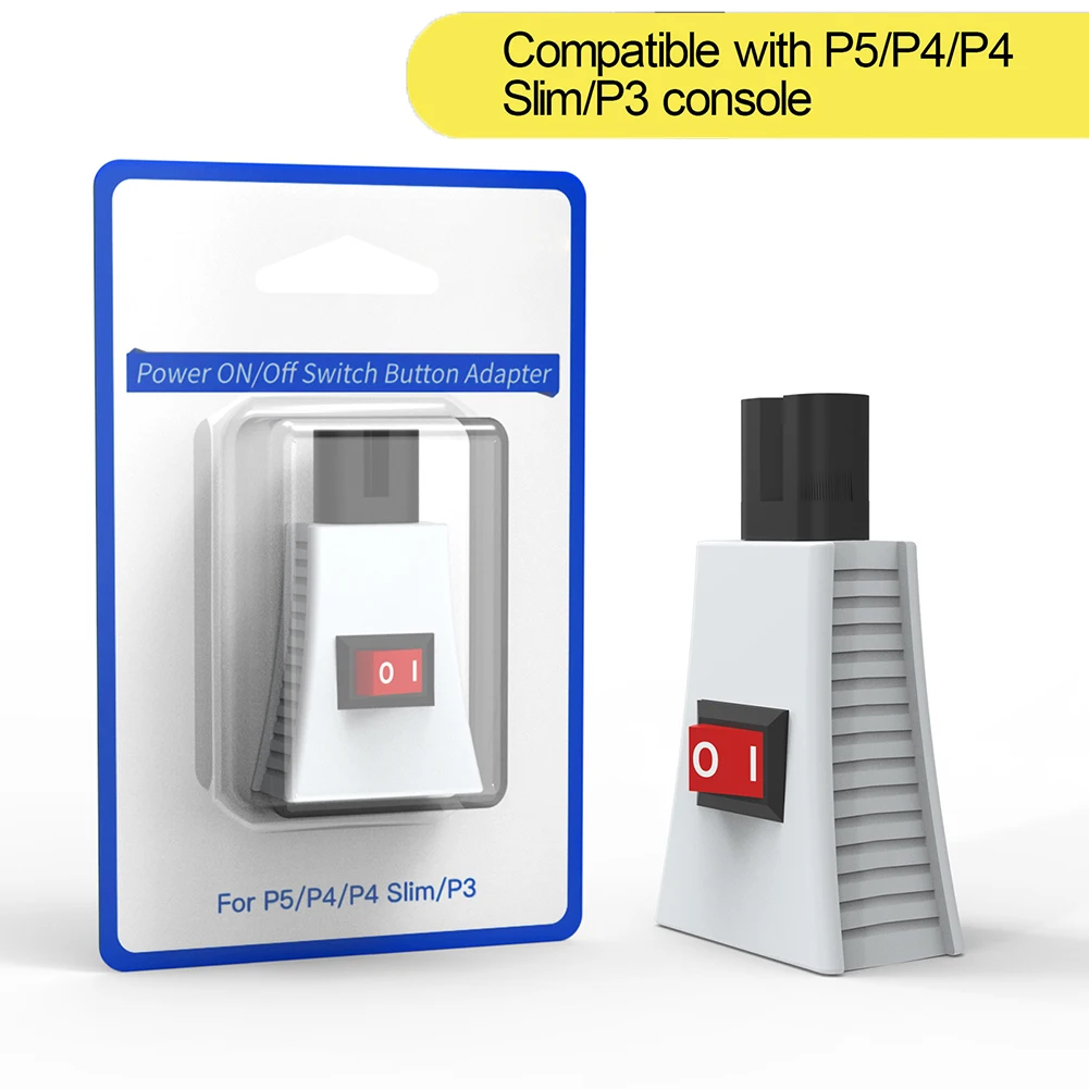 Adaptador de botón de interruptor de encendido y apagado de consola de juegos, accesorios de protección contra fallos de alimentación, PS5, PS4, PS3, Xbox Series X