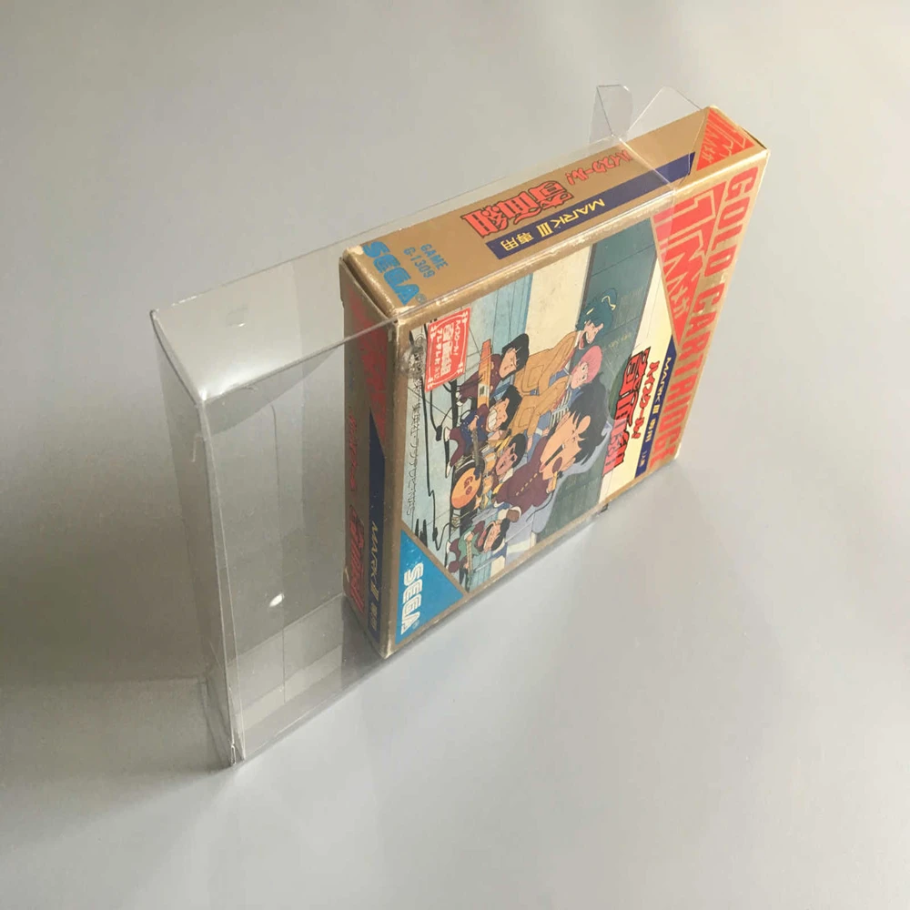 Protector de caja transparente para sistema SEGA Master/SMS, cajas de recolección, carcasa de juego de almacenamiento TEP, estuche de exposición transparente - imagen 2