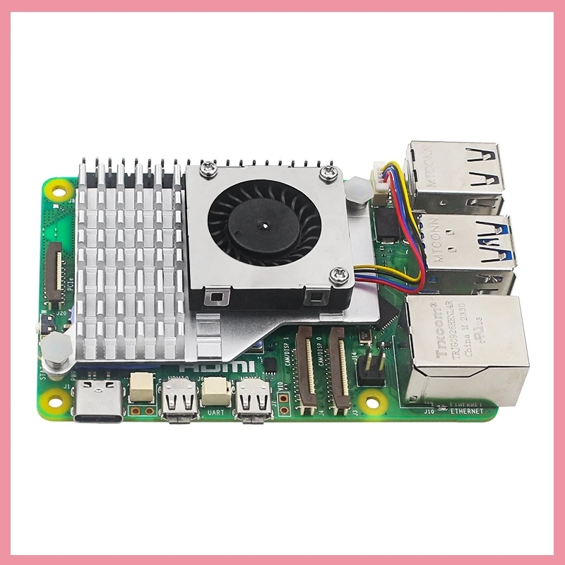 Raspberry Pi 5th Generation Radiator Active Cooler Aluminum Heat Sink Blower Fan Computer Accessories Game Console Heat B6 - imagen 4