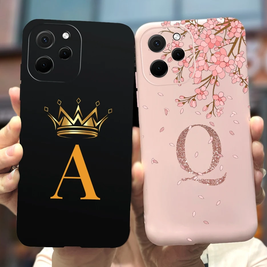 Funda bonita con letras de corona para Huawei Nova Y61, funda de EVE-LX9 de TPU suave a prueba de golpes para Huawei Nova Y61 Y 61 NovaY61