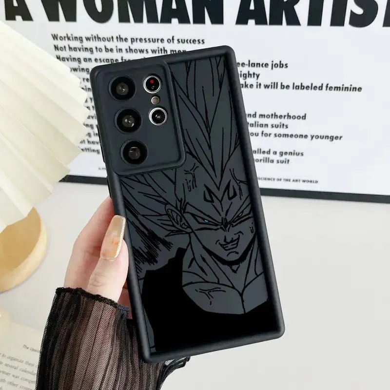 Arte d-dragon Balls línea de cómic para Samsung Galaxy S25 S24 S23 S22 S21 S20 Ultra Plus FE 5G Eye Ladder funda de teléfono - imagen 3