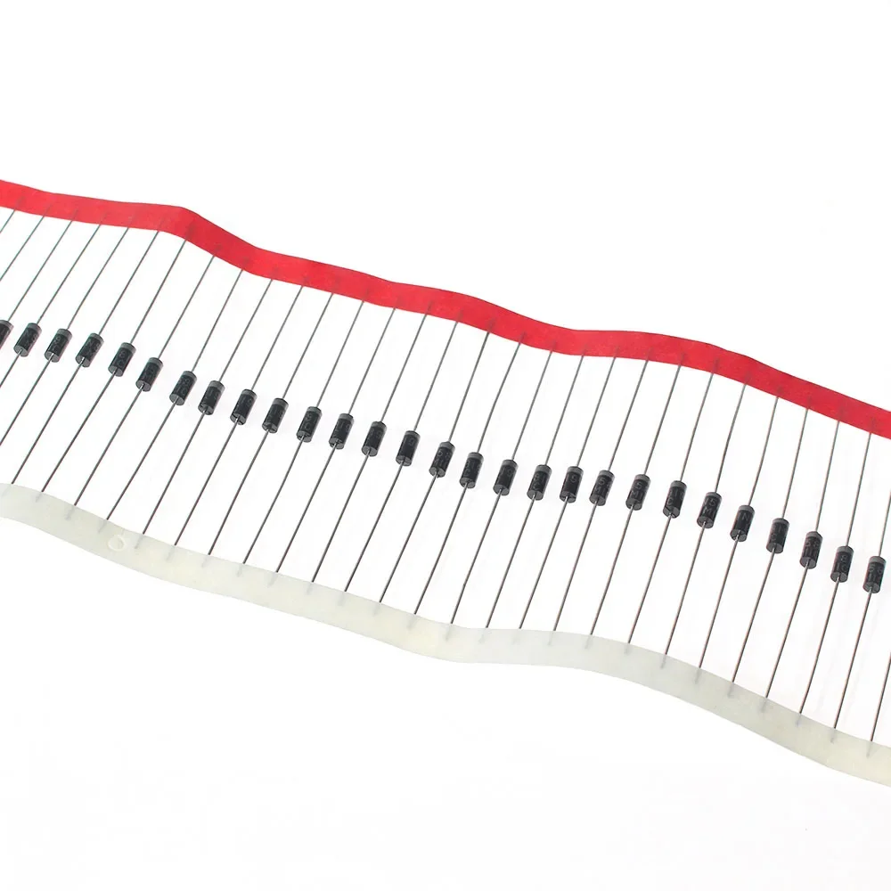 100 Uds diodo Schottky DO-41 1N5819 1N5817 1A 20V-40V componentes electrónicos diodo rectificador para Kit electrónico Diy - imagen 3