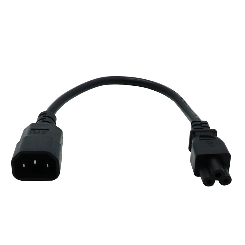 Cable adaptador IEC 320 C14 macho a C5 hembra, Cable convertidor de corriente IEC de 3 pines macho a C5 Micky.PDU PSU de 0,3 m, 1m, 2m,3m - imagen 4