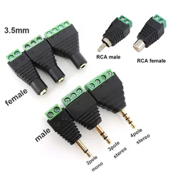 Adaptador Audio Jack 3.5mm Macho Hembra Estéreo Mono Auriculares