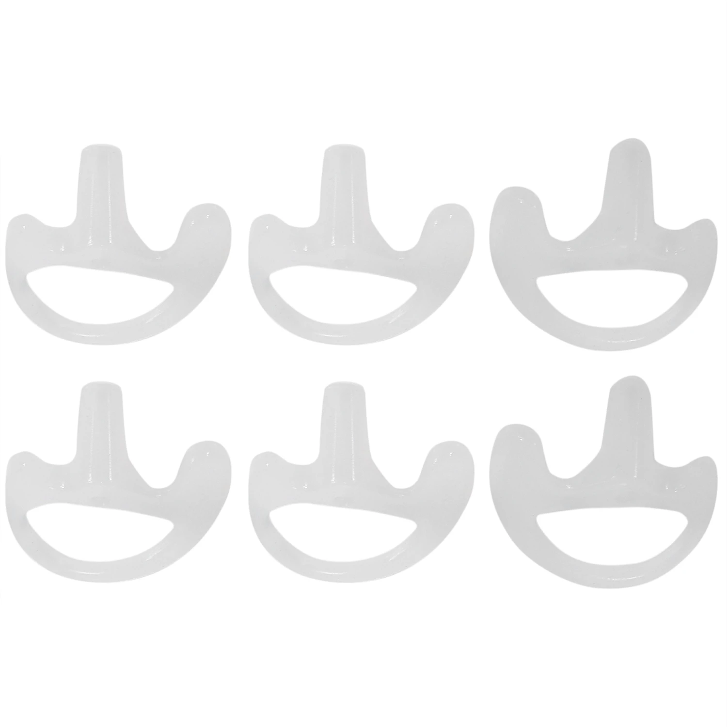 Auricular suave de silicona transparente para walkie-talkie, tubo acústico oculto, pequeño/medio/grande, J6116Z, 3 pares