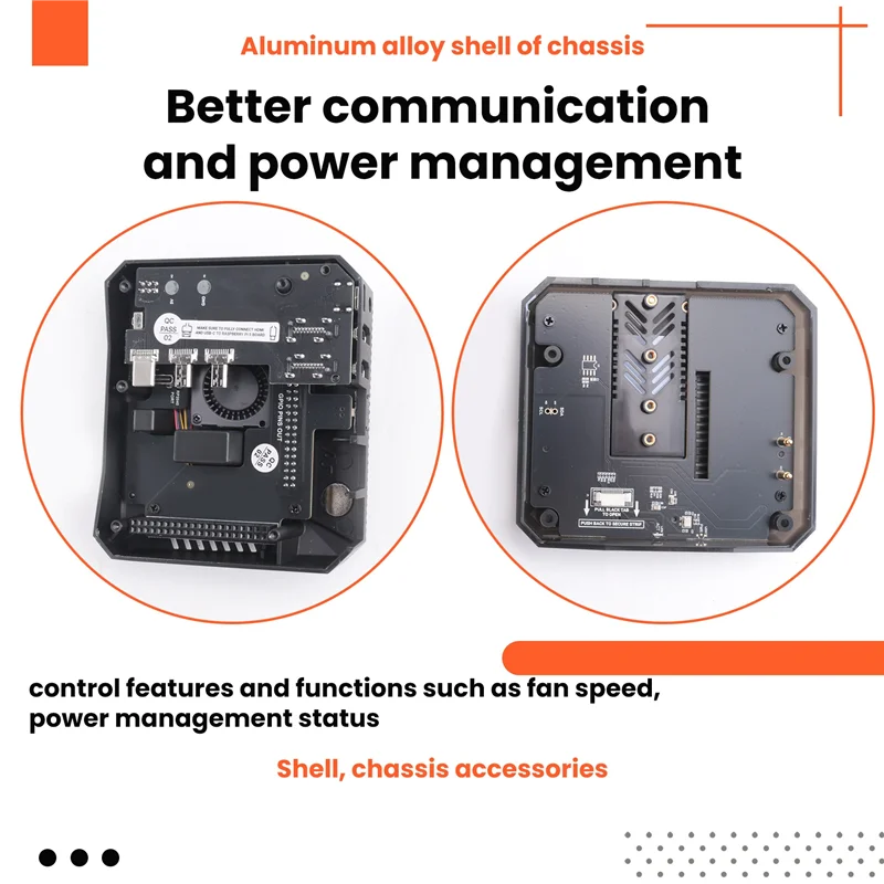 Para Raspberry Pi 5 Argon ONE V3 M.2 NVME carcasa de aleación de aluminio con ventilador incorporado PCIE SSD placa de expansión - imagen 2