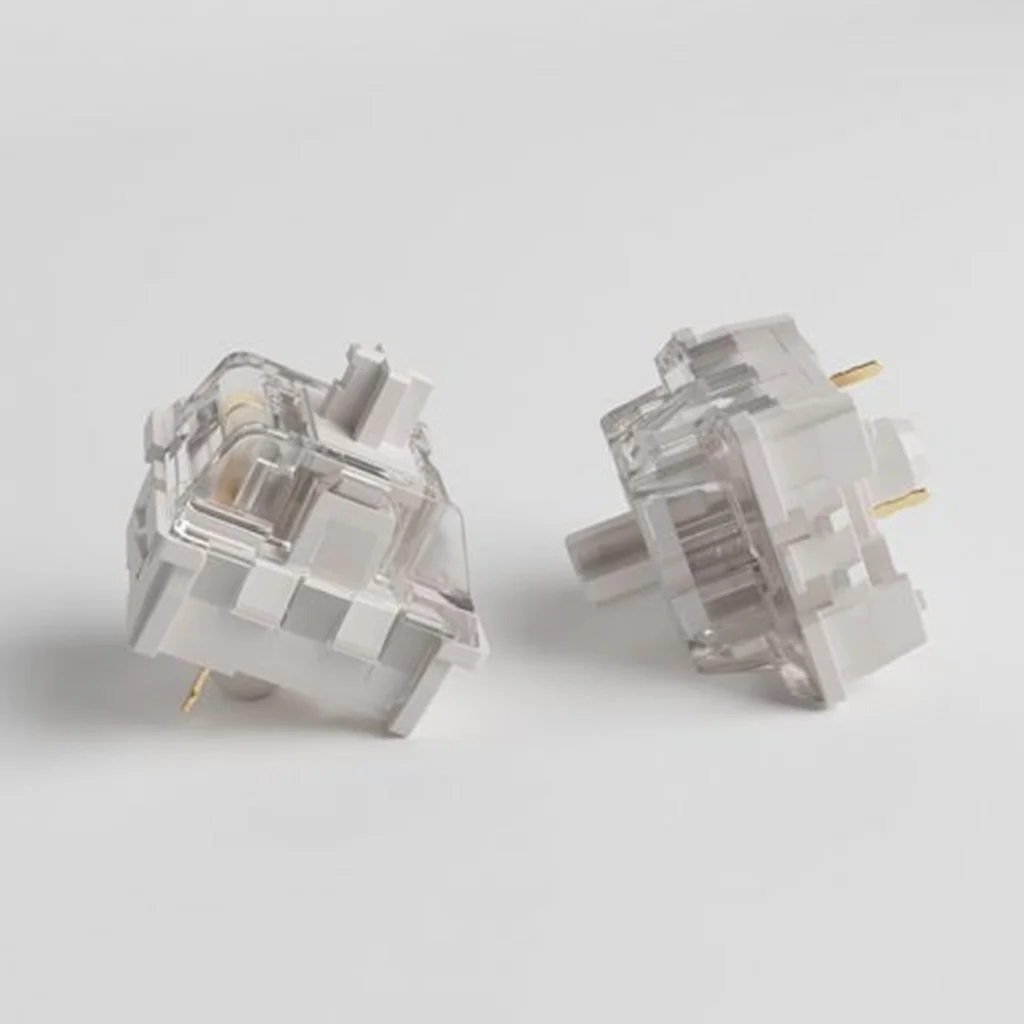 AKKO Vintage blanco Pro Switch RGB 35g 3 pines para teclado mecánico personalizado DIY juegos lineales MX interruptores accesorios PC intercambio en caliente - imagen 4