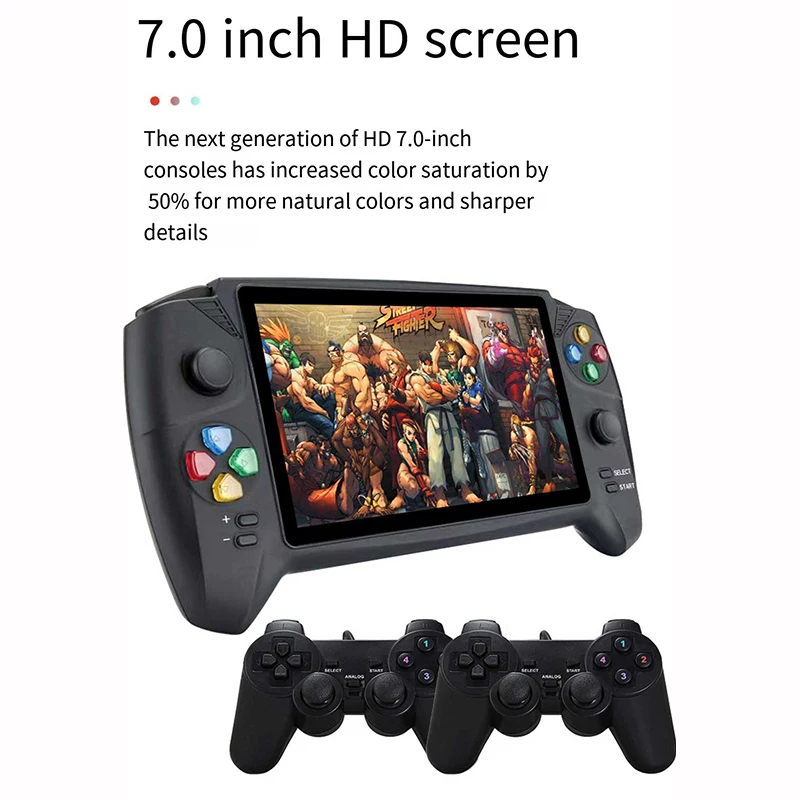 2025 NUEVA tarjeta de juego RS08 Retro Arcade 128G más de 30000 consolas de juegos Pantalla HD de 6,5 "soporte 10 simulaciones Video reproductores de juegos portátiles - imagen 2