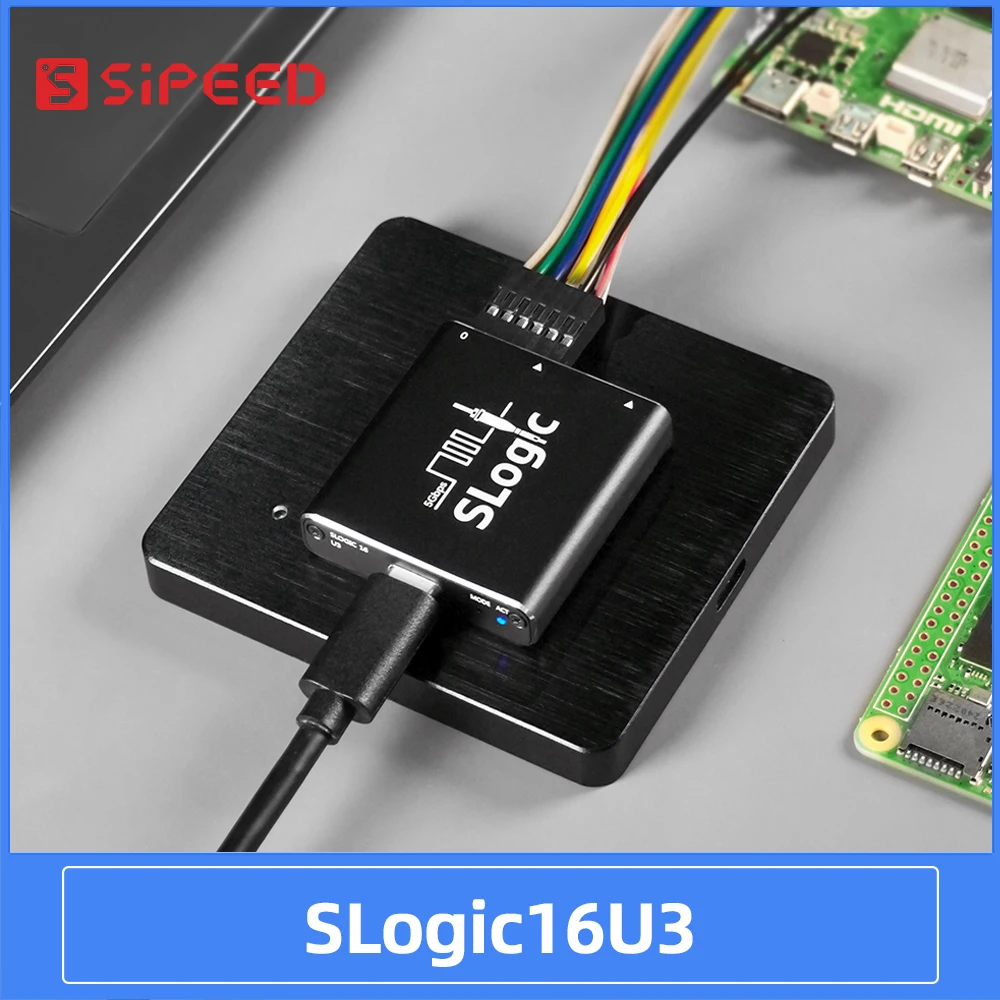 Sipeed SLogic16U3 16CH 800M muestreo 5Gbps USB3 analizador lógico de súper velocidad umbral ajustable para WIN MAC Linux